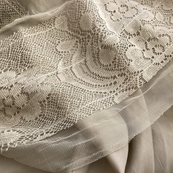 Anna Sui Lace & Tulle Babydoll Dress Midi Sz 12 - Picture 10 of 12